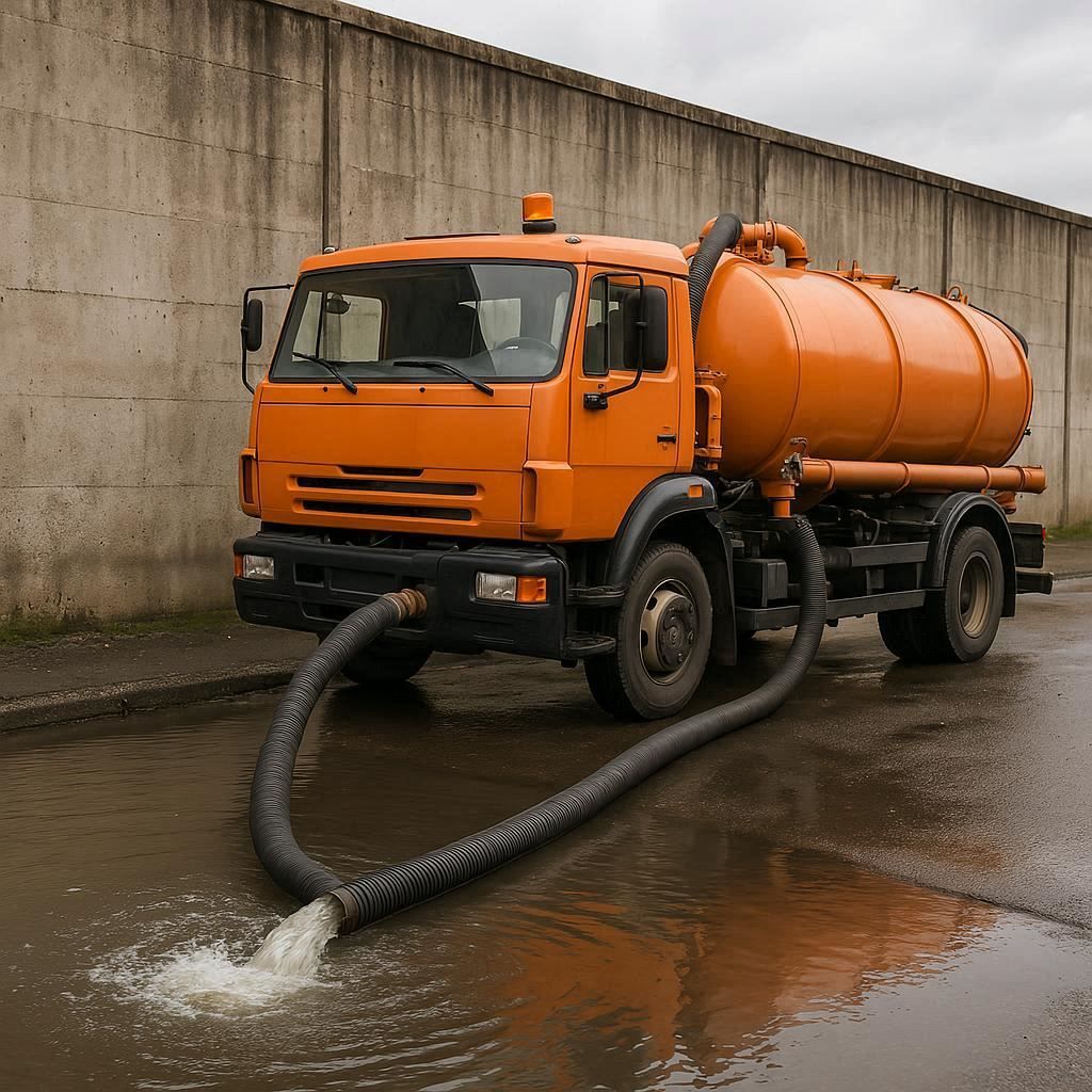 Откачка воды в Ялте