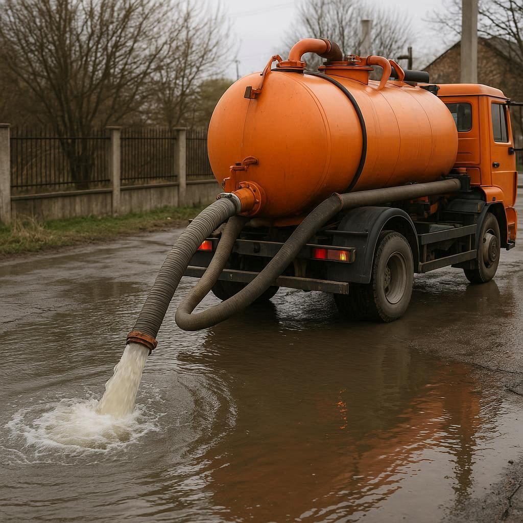 Откачка воды в Ялте