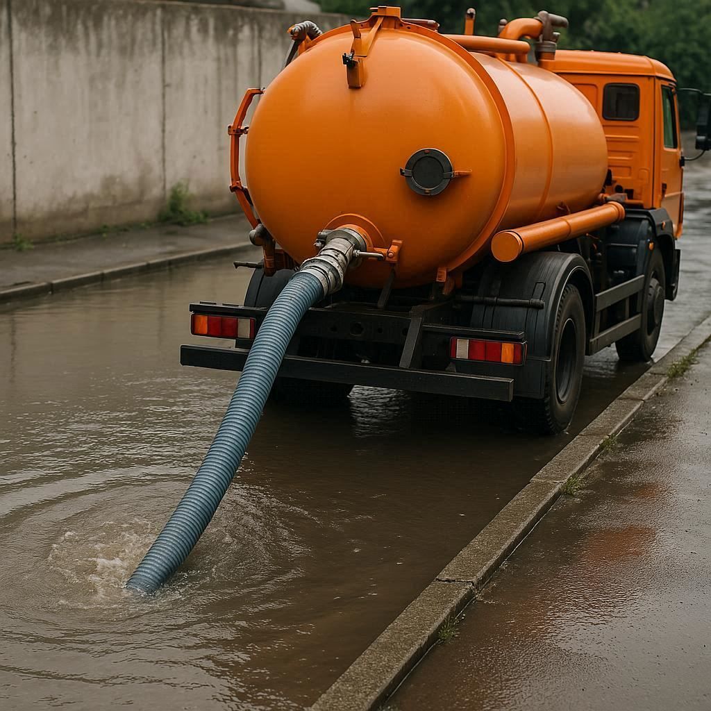 Откачка воды в Ялте